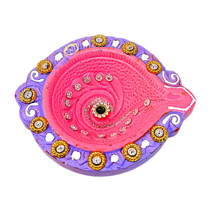 4 pc  Deco Diya Shk PKT (J) with jewels (MOQ=36 pc)