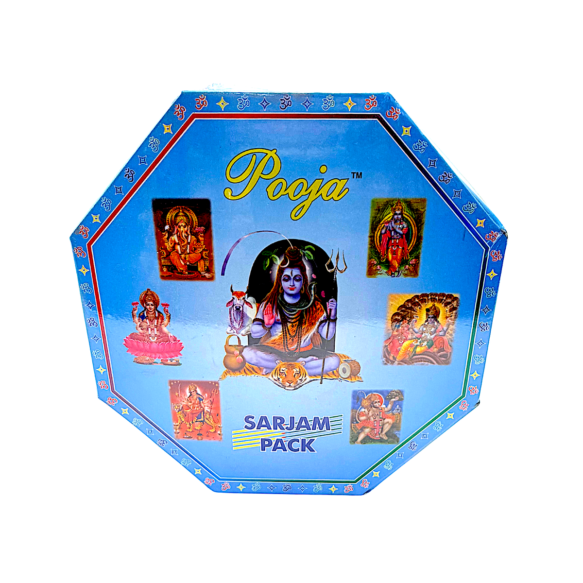 Puja sarjam pack (no ghee or Jhandi), Blue Shiva (MOQ=ea)
