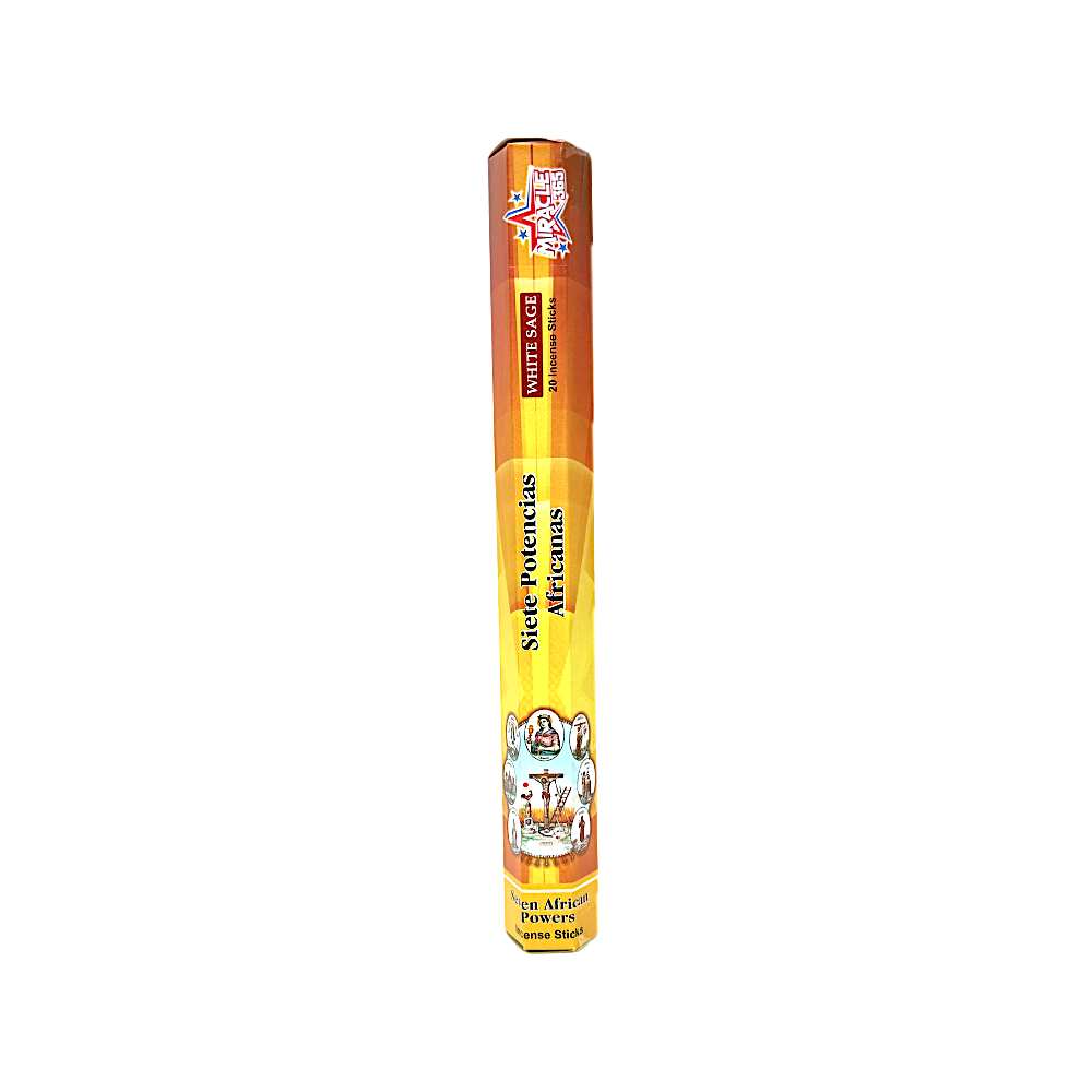 Seven African Powers (6 tubes of 20 incense sticks each) White Sage (MOQ=10pc)