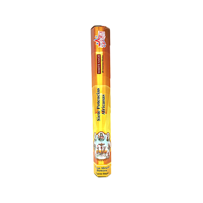 Seven African Powers (6 tubes of 20 incense sticks each) White Sage (MOQ=10pc)