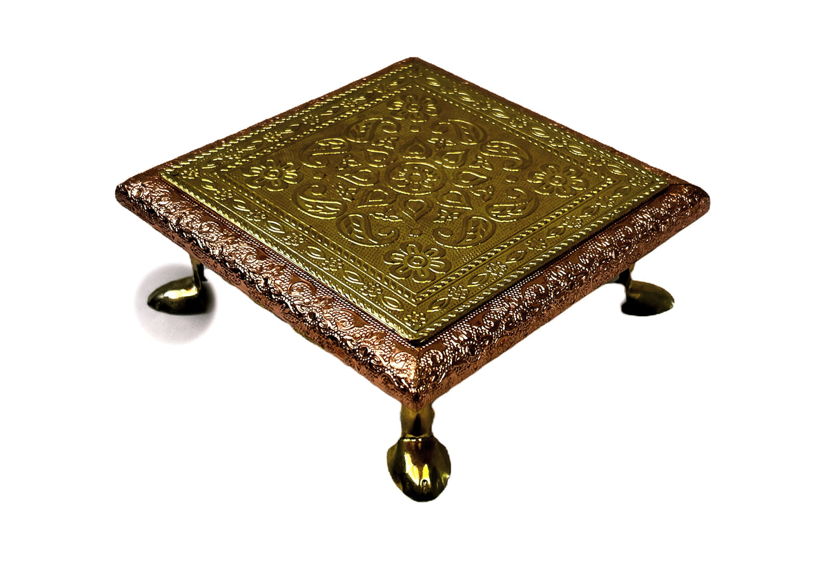 Bajat (pedestle) 6"*6" Brass and copper 80752256666 (MOQ=ea)