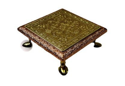 Bajat (pedestle) 6"*6" Brass and copper 80752256666 (MOQ=ea)