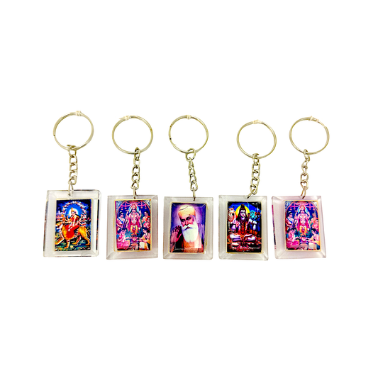 small acrylic Religious key chain assorted gods*12pc (MOQ=ea)