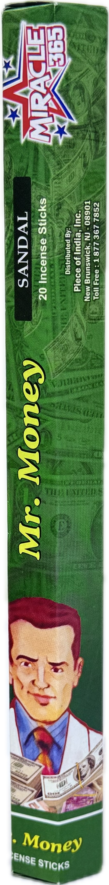 Miracle 365 Mr. Money incense (20 sticks*6pc) 10 boxes (MOQ=10pc)