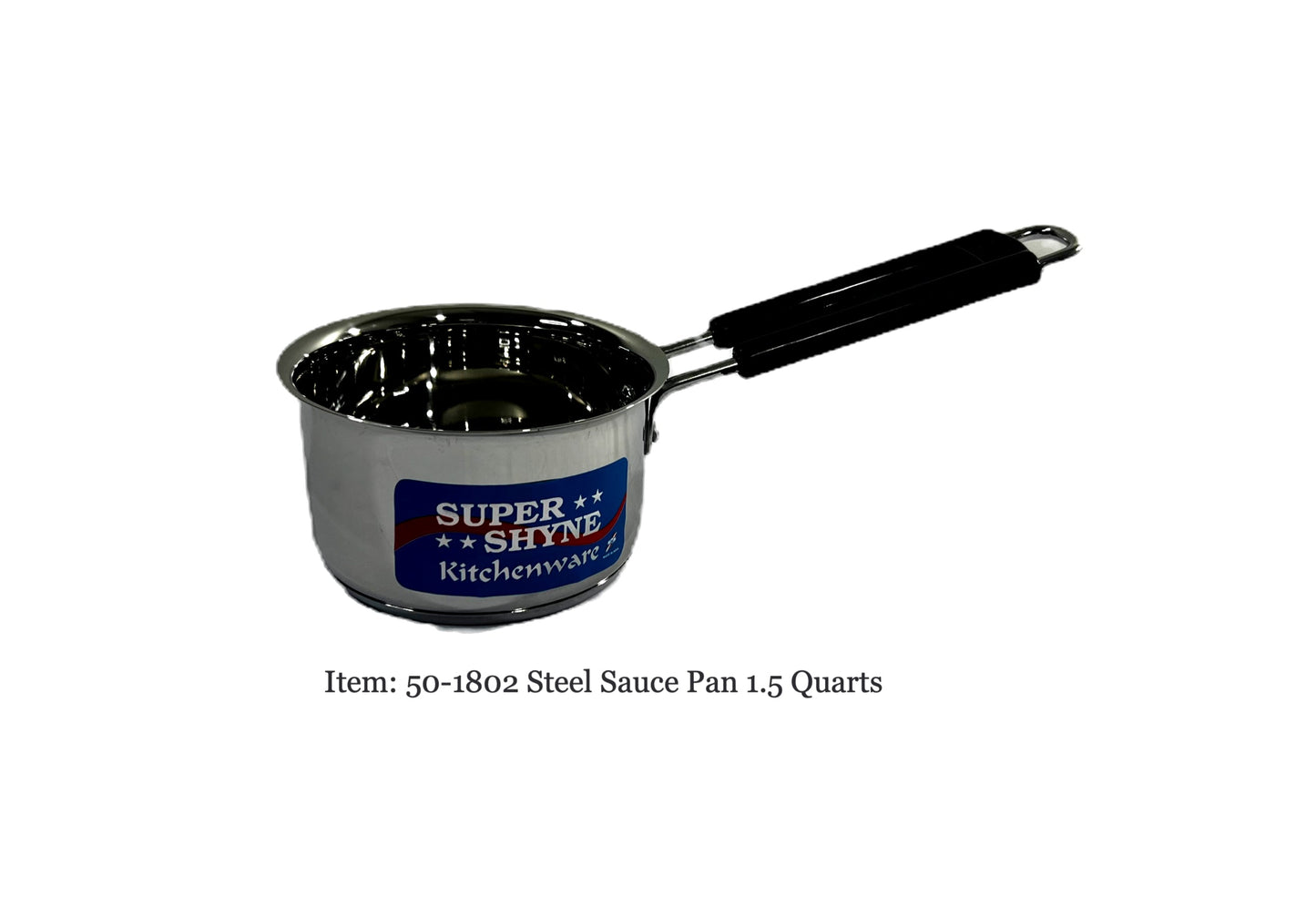 Sauce pan stainless steel heavy bottom dia  (MOQ=ea)