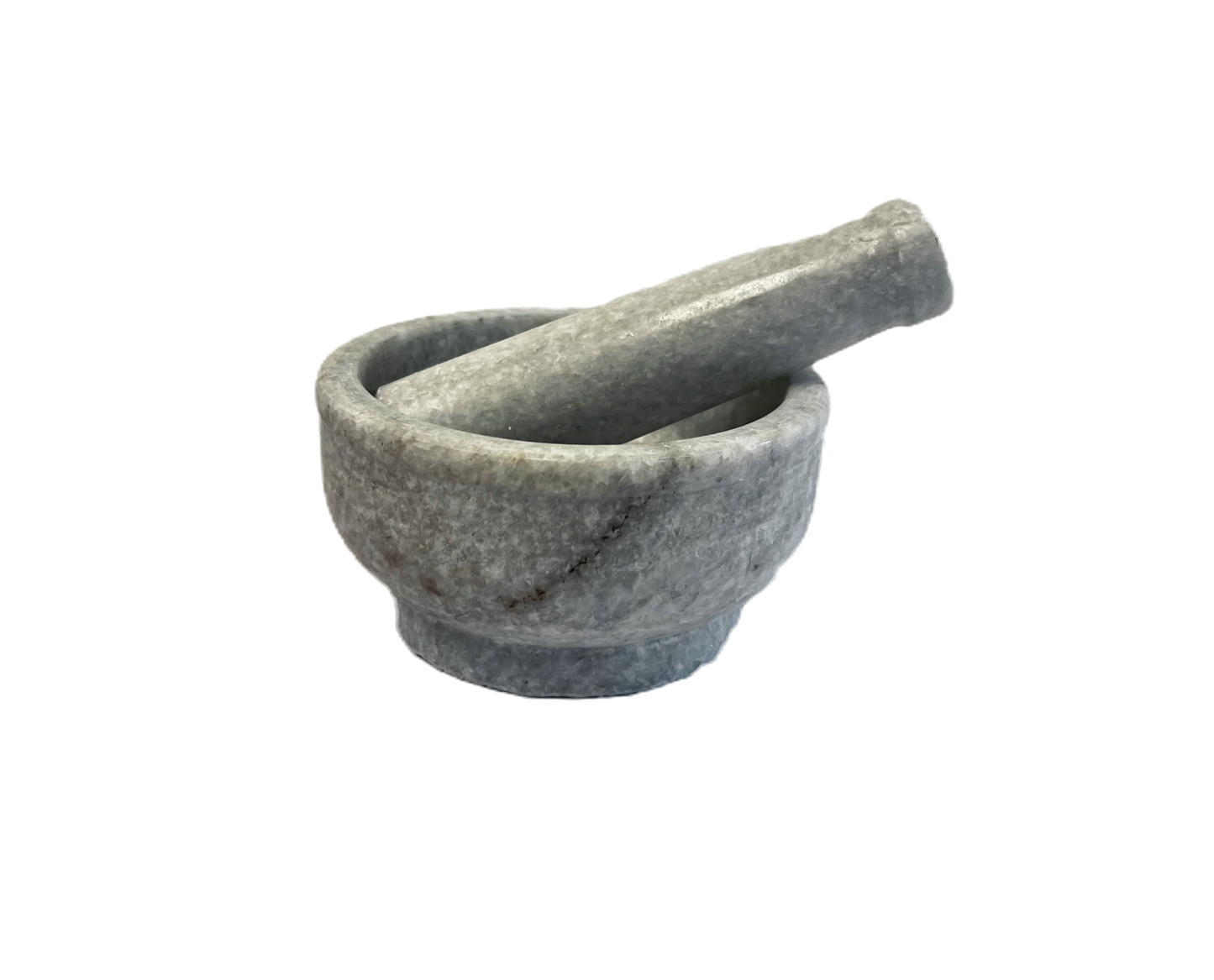 Pestel Mortar white marble 5 inch () (MOQ=ea)