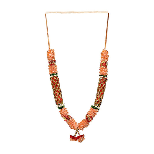 Garland 12 inch with gold pearls and ruffles  (dz)