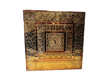 Bajat (table w short legs) Brass copper 24 inches square (MOQ=ea)