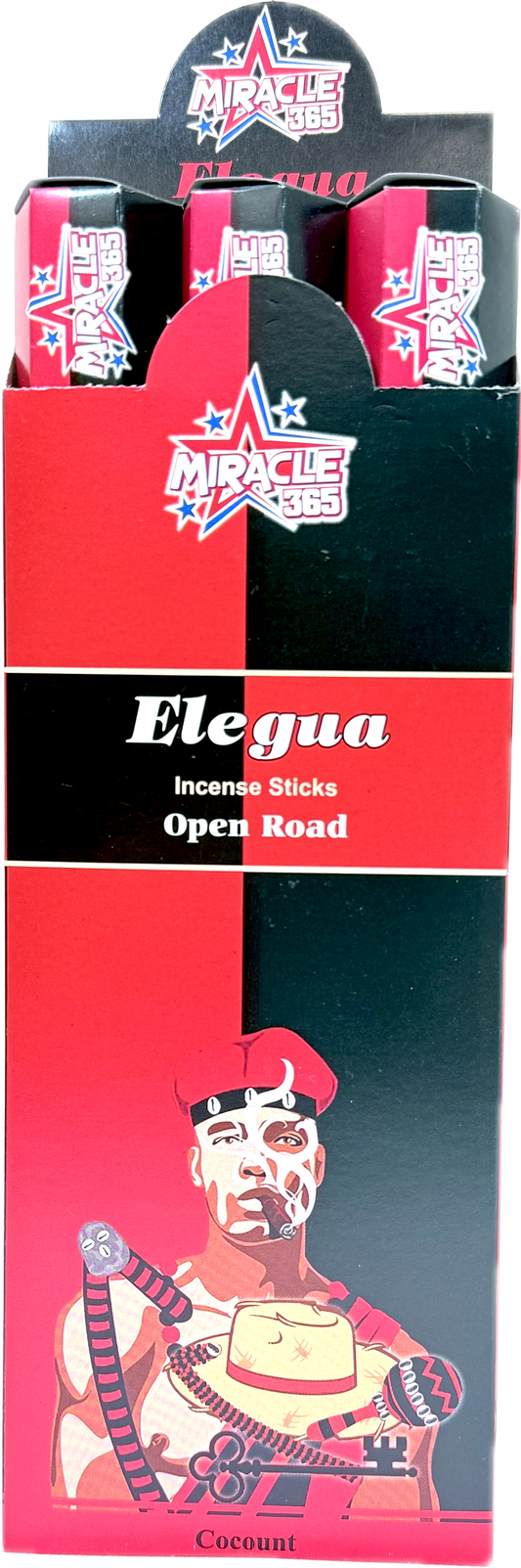 Elegua Incense sticks-open road (6 tubes of 20 sticks) frag rose (MOQ=10pc)