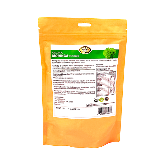 Organic Herbi Plus Moringa Powder 200g 7oz (MOQ=dz)