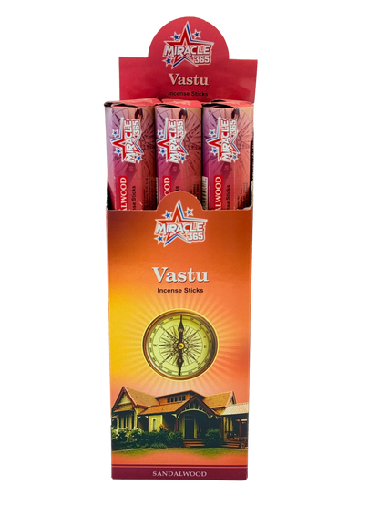 Miracle 365 Vastu incense (6 tubes of 20 sticks) frag sandalwood (MOQ=10pc)