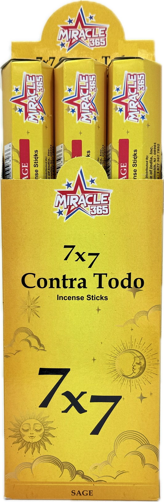 Miracle 365 7*7 Contra todo (6 tubes of 20 sticks) frag Sage (MOQ=10pc)