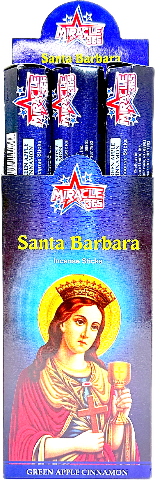 Santa Barbara incense sticks (6 tubes of 20 sticks each) (MOQ=10pc)