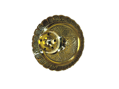 Incense Burner 2" with 3.5 inch embossed plate (MOQ=ea)