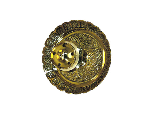 Incense Burner 2" with 3.5 inch embossed plate (MOQ=ea)