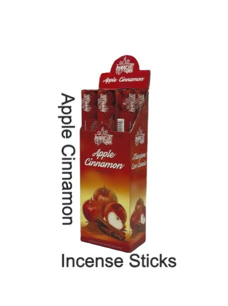 Miracle 365 Apple Cinnamon incens sticks (6 tubes of 20 sticks) (MOQ=10pc)