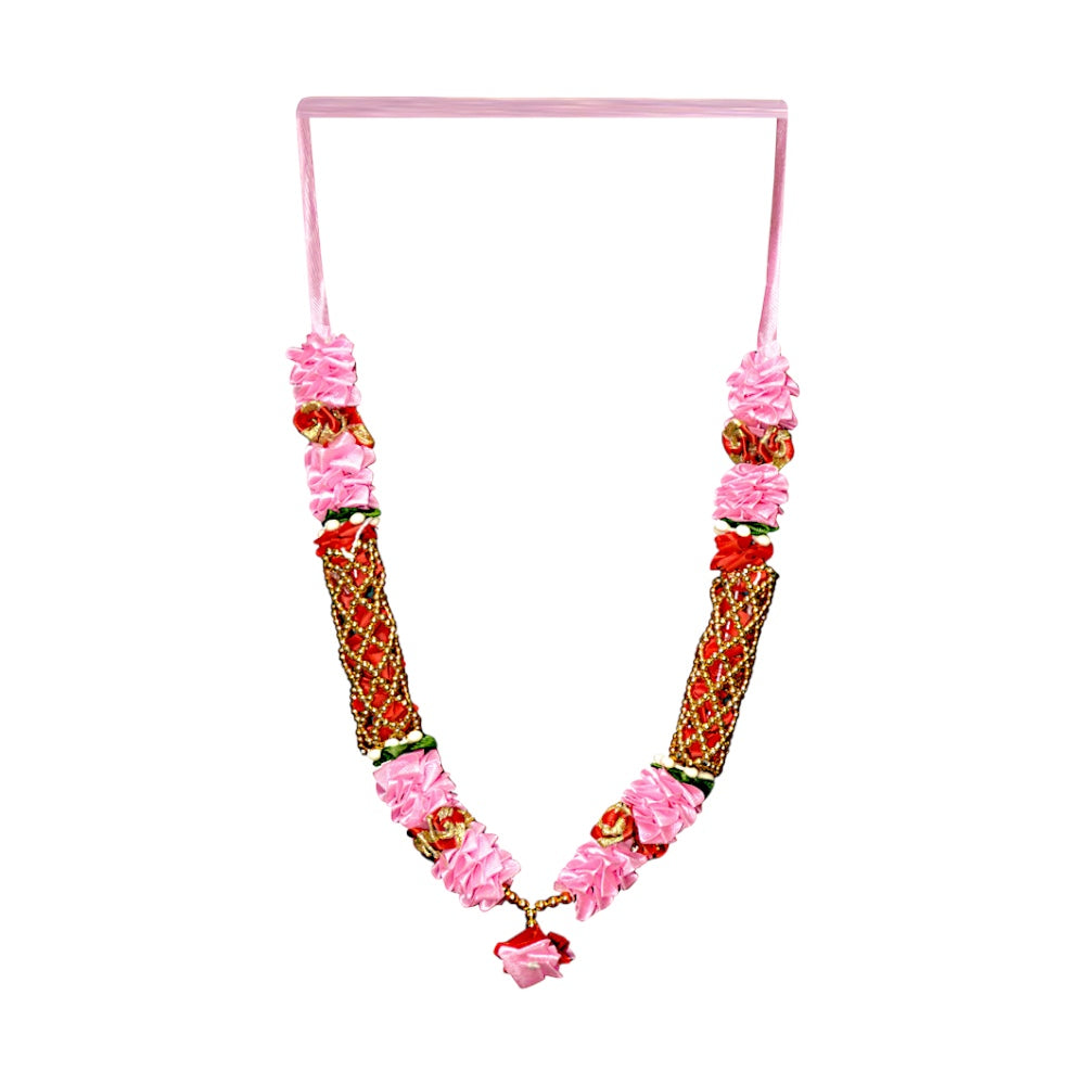 Garland 12 inch with gold pearls and ruffles  (dz)