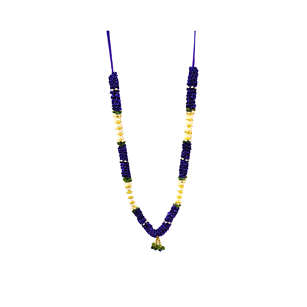 Garland 21 inch with pearls and stops (assorted colors)