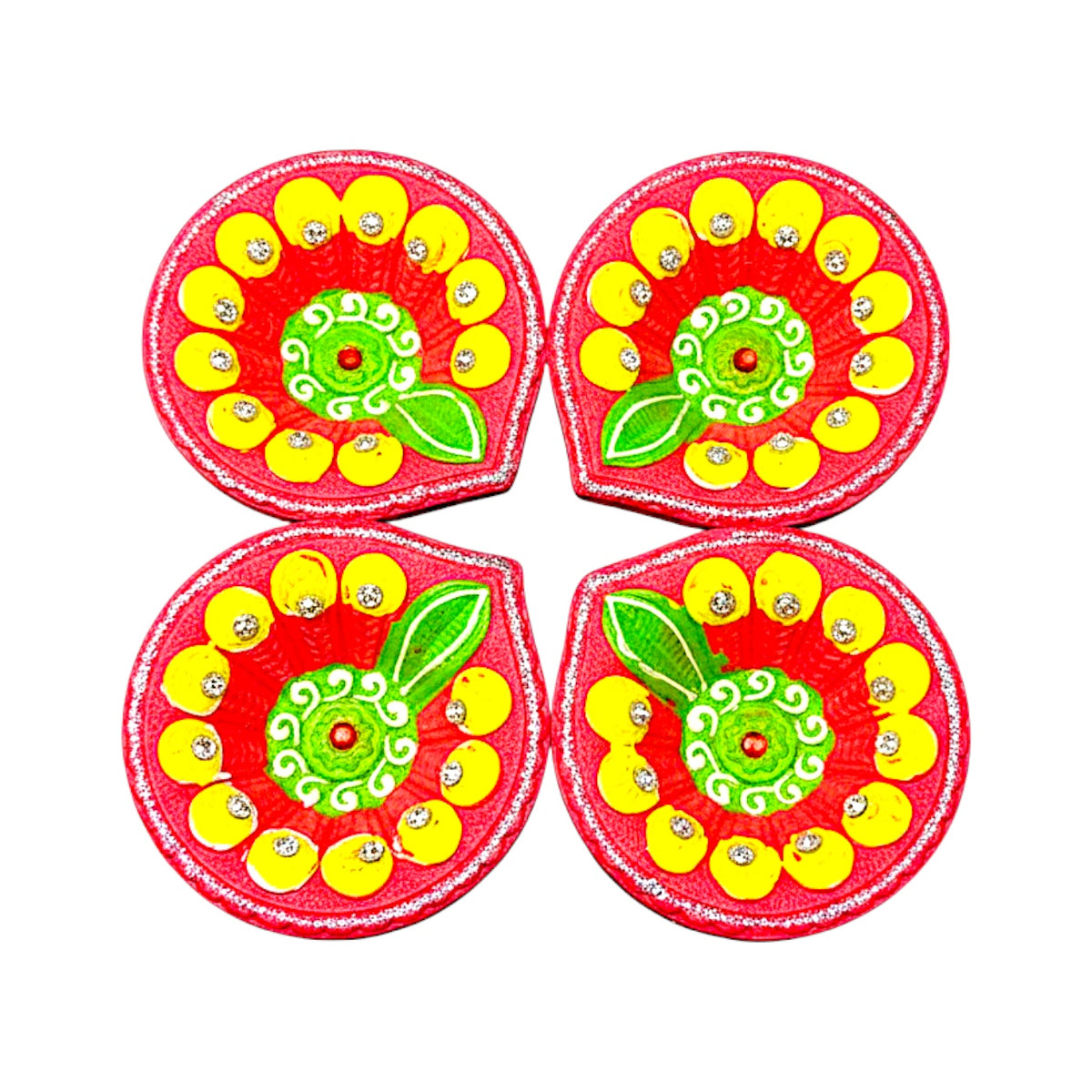 4 pc Deco Morpich, Diya Shk Pkt (MOQ=36pc)