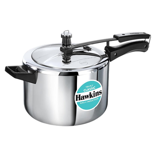 Hawkins Classic Tri Ply 2 liter Tall pressure cooker Induction compatible