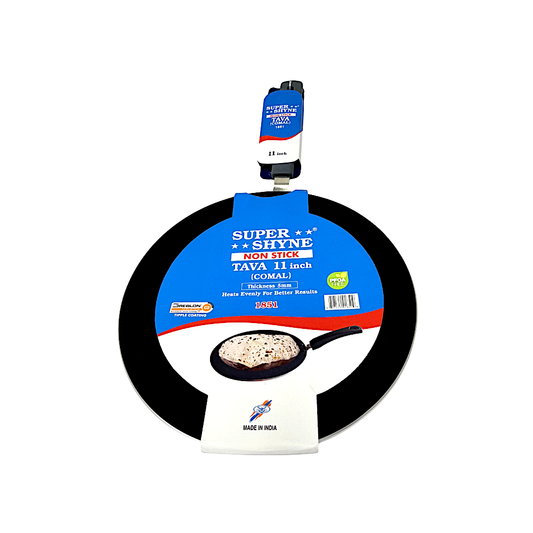 Flat Non-Stick Tawa Griddle (Comal)11"  (MOQ=ea)