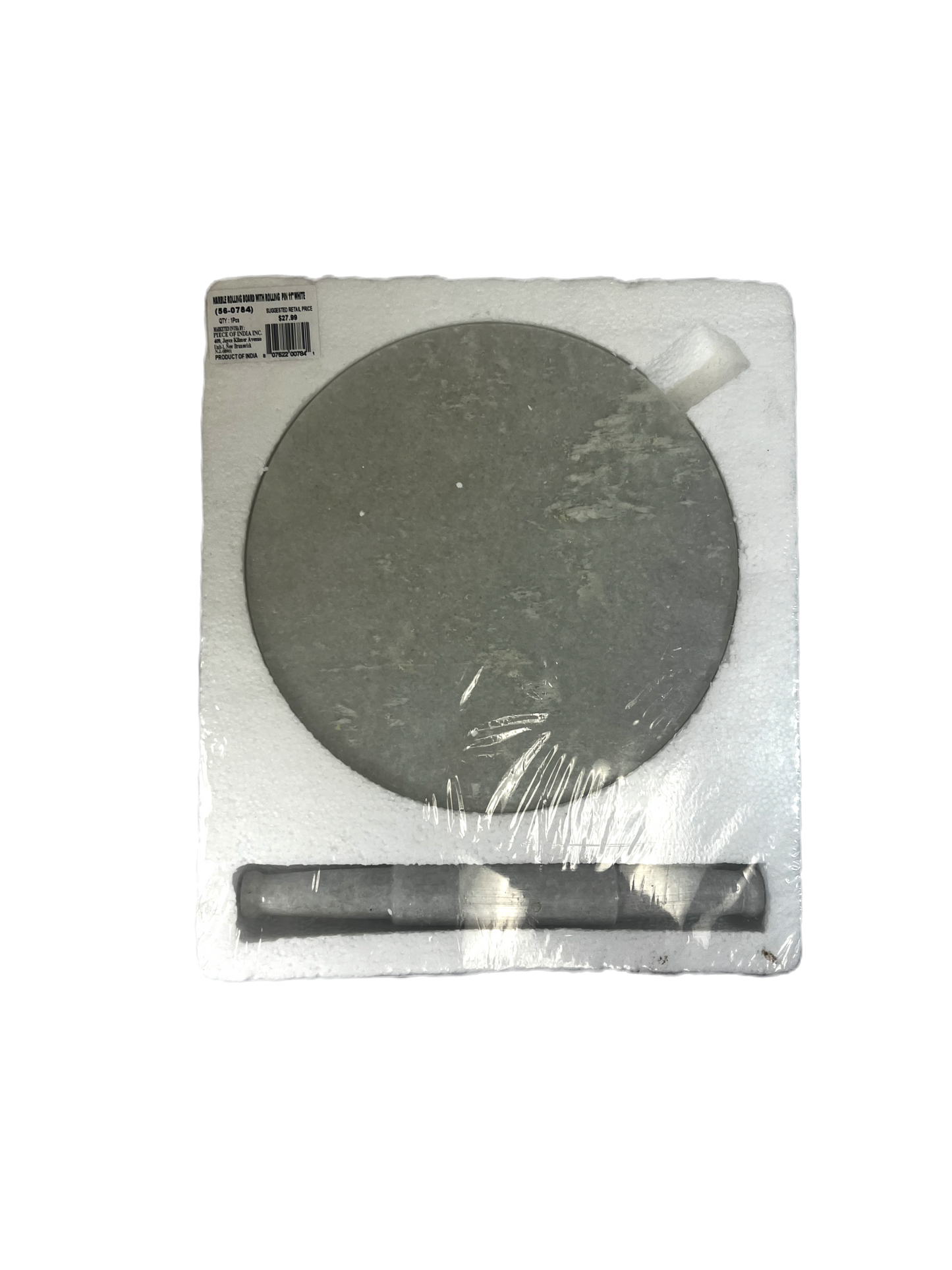 Marble rolling board and rolling pin white ( (MOQ=ea)