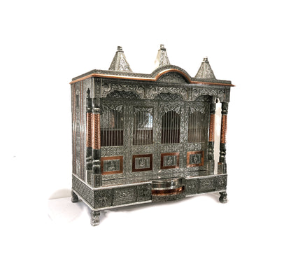 Oxadised with copper lining Mandir 48"x24"(80752234824) (MOQ=ea)