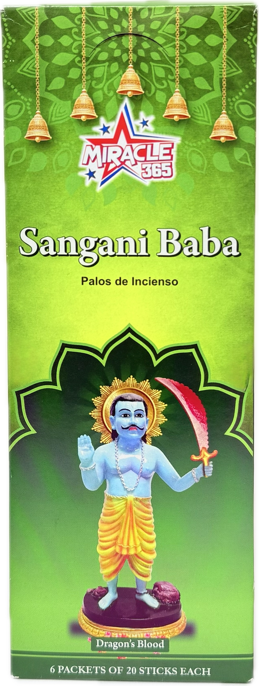 Sangani baba incense sticks (6 tubes of 20 sticks each) fragrance Dragons blood (MOQ=10pc)
