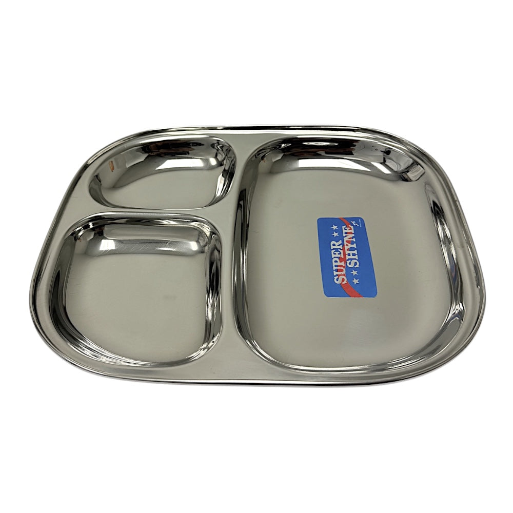 Lunch Tray Junior L10.75" W 9.5" 3 sectional  (MOQ=ea)