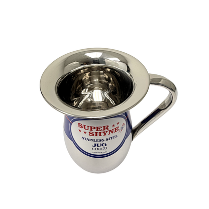 Steel jug no lid rounded bottom 6 cup capacity (MOQ=ea)