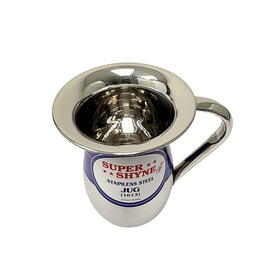 Steel jug no lid rounded bottom 6 cup capacity (MOQ=ea)