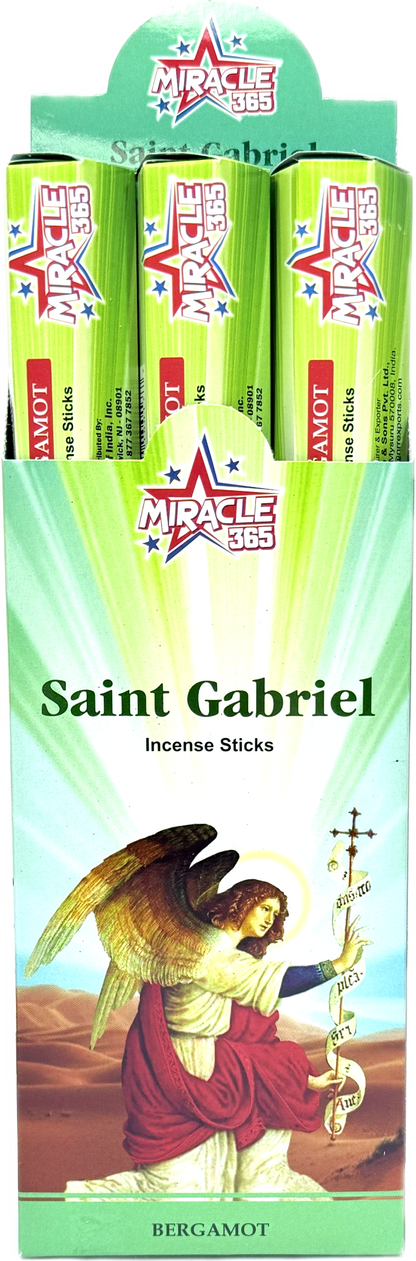 Miracle 365 Saint Gabriel (6 tubes of 20 incense sticks each) Bergamot (MOQ=10pc)