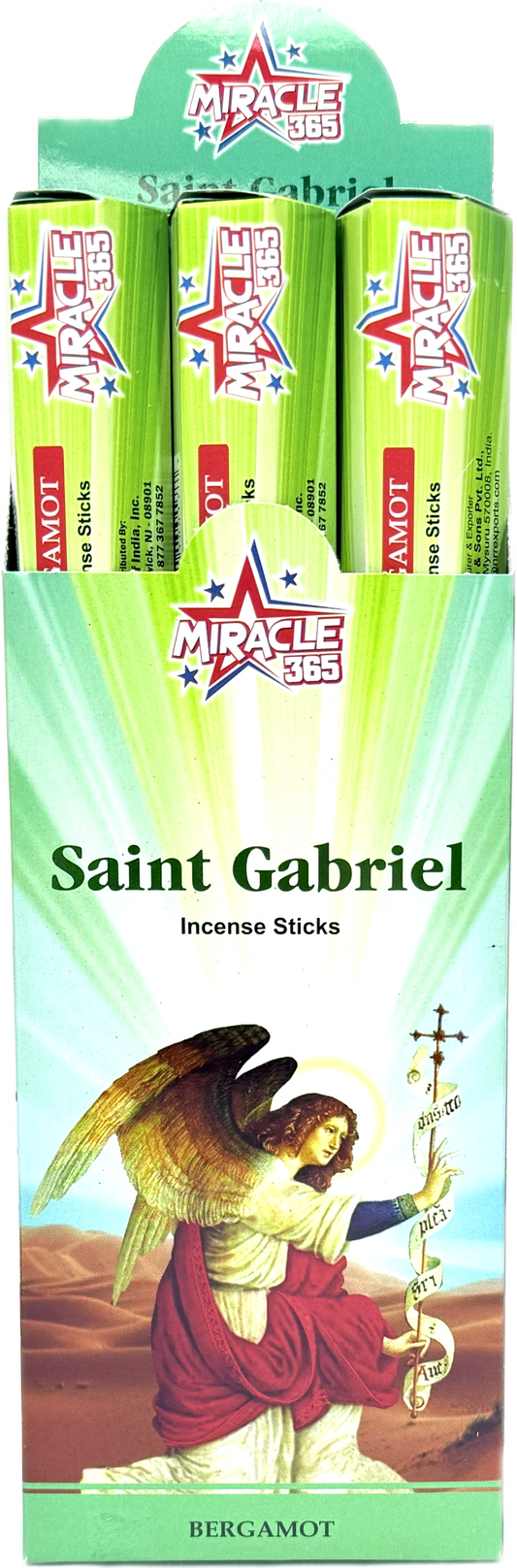 Miracle 365 Saint Gabriel (6 tubes of 20 incense sticks each) Bergamot (MOQ=10pc)