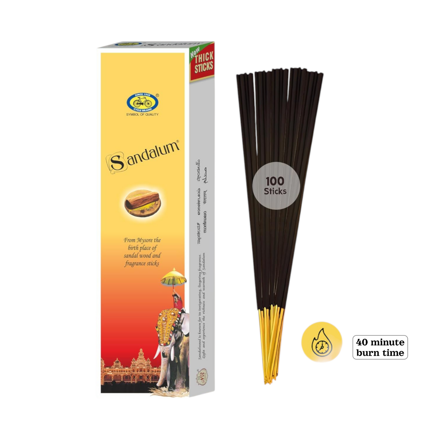 Cycle sandalum incense 100 sticks x 12pc (MOQ=dz)
